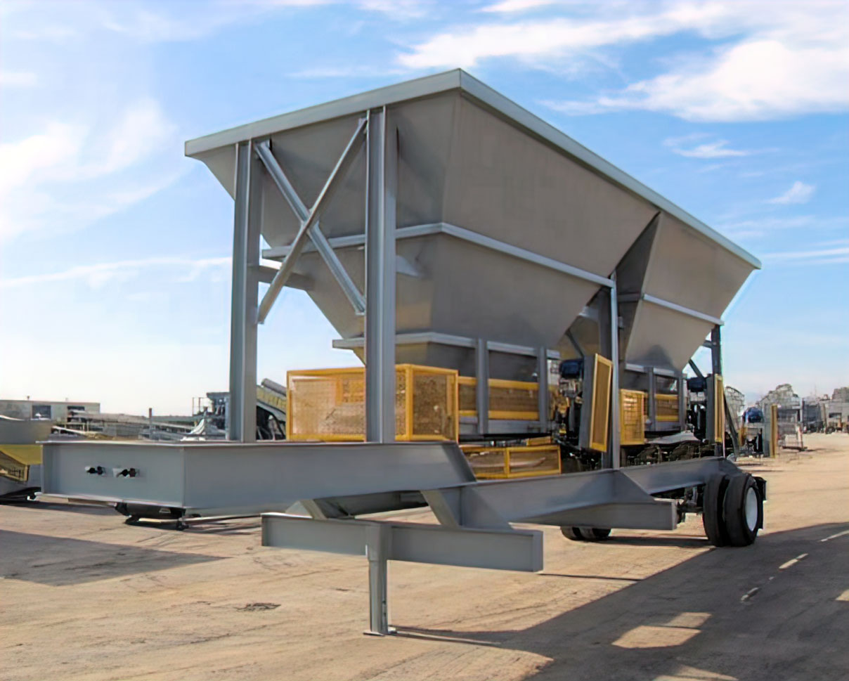 Portable Two Bin Cold Feed