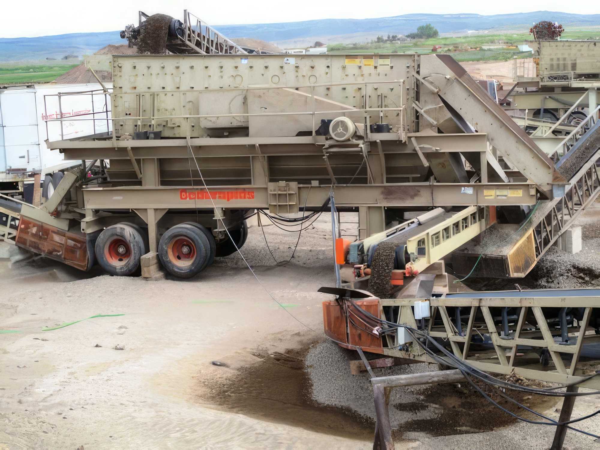 Complete Three Crusher Portable Plant